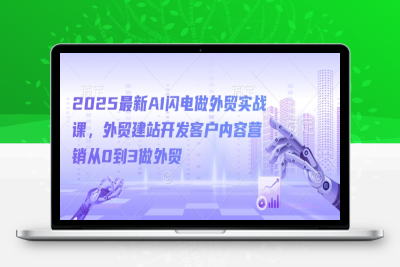 7724-076-20250210-2025最新AI闪电做外贸实战课，外贸建站开发客户内容营销从0到3做外贸