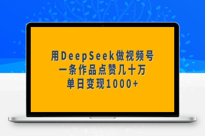 4879-096-20250211-用DeepSeek做视频号，一条作品点赞几十万，单日变现1k