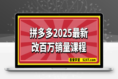 0215拼多多2025最新改百万销量课程