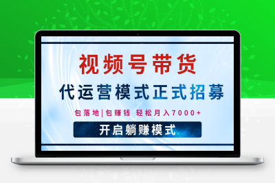 7526-2025-02-19-⭐【视频号代运营】全程托管计划招募，躺赚模式，单月轻松变现7000+