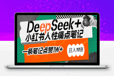 1868-267-20250225-AI赋能小红书爆款秘籍：用DeepSeek轻松抓人性痛点，小白也能写出点赞破万的吸金笔记，日入多张