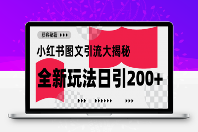 小红书图文引流，只需一张图片即可撬动百万流量，日引200+创业粉