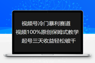 1820-018-20250302-视频号冷门暴利赛道视频100%原创保姆式教学起号三天收益轻松破千