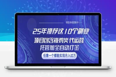 8332-25年推荐这10个副业 项目包含褂鸡类、代运营托管类、全自动打金类⭐25年推荐这10个副业项目包含褂鸡类、代运营托管类、全自动打金类【揭秘】