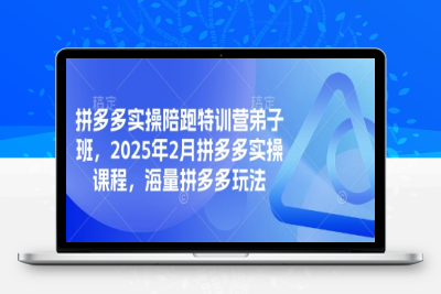 5901-058-20250305-拼多多实操陪跑特训营弟子班，2025年2月拼多多实操课程，海量拼多多玩法