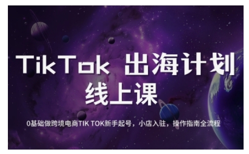 7919-116-20250310-TikTok跨境电商新手起号与运营全攻略，0基础做跨境电商TIKTOK新手起号，小店入驻，操作指南全流程