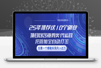 8871-2025-03-15-25年推荐这10个副业 项目包含褂鸡类、代运营托管类、全自动打金类