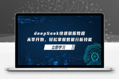 9059-DeepSeek进阶教程⭐deepSeek快速驯服教程，从零开始，轻松掌握数据分析技能