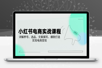 0134-小红书电商课程⭐小红书电商实战课程，详解养号、选品、文案撰写、爆款打造，实现电商变现