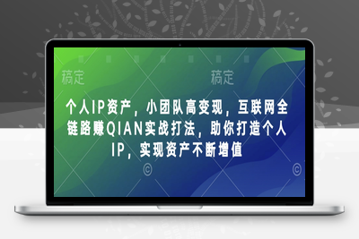 6518-229-20250318-个人IP资产，小团队高变现，互联网全链路赚QIAN实战打法，助你打造个人IP，实现资产不断增值