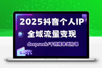 1348-312-20250324-2025抖音个人IP全域流量变现进阶课，deepseek千川爆单进阶课