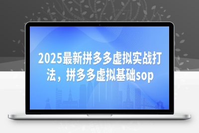 3923-290-20250419-2025最新拼多多虚拟实战打法，拼多多虚拟基础sop