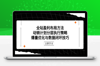 全站盈利布局方法：动销计划分层执行策略，爆量优化与数据闭环技巧