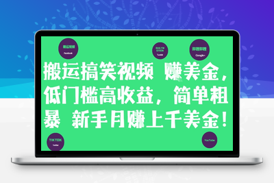 166-20250514-搬运搞笑视频挣美金，低门槛高收益，简单粗暴新手月入上千美刀【更多资源www.maomp.fun】