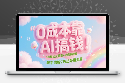 195-20250516-0成本靠AI搞钱！3步做出反差萌+治愈系视频，新手也能7天起号爆流量【更多资源www.maomp.fun】