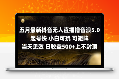 2025五月最新无人直播撸音浪单日产出500+实操教程⭐2025五月最新无人直播撸音浪单日产出5张+实操教程【揭秘】