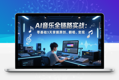307-20250524-AI音乐全链路实战变现课：零基础3天掌握原创、翻唱、变现