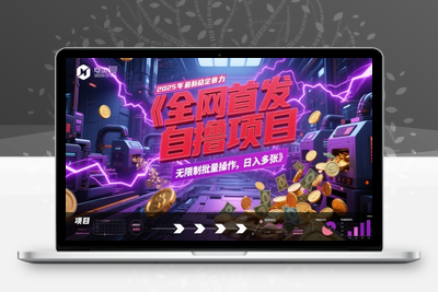 全网首发，2025年最新稳定暴力全自动自撸项目，无限制批量操作，日入多张【揭秘】