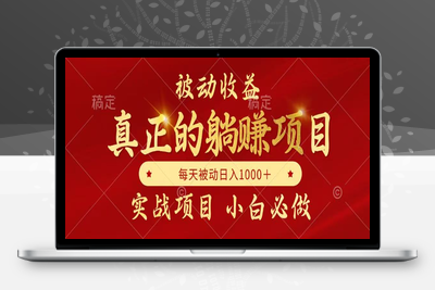2025-05-29-全网首发设计项目，真正实现躺赚，并且每月收益逐月增加，自己做老板