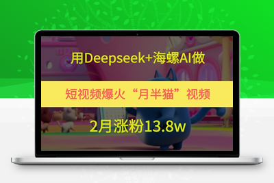 372-20250530-用Deepseek+海螺AI做短视频爆火“月半猫”视频，2月涨粉13.8w