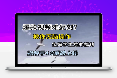 视频号4.0重磅上线，爆款视频难复刻？教你无脑操作宝妈学生党的福利【揭秘】