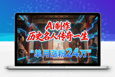 117-20250611-暴力起号！用AI制作历史名人传奇一生，单月涨粉24W，涨粉+变现赛道黑马来了