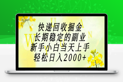 124 快递回收掘金，长期稳定的副业，新手小白当天上手，轻松日入2000+
