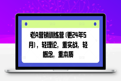 333-20240529-老A营销训练营(更25年6月)，轻理论，重实战，轻概念，重本质