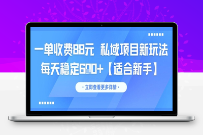 175-20250616-一单收费88元 私域项目新玩法 每天稳定6张+【适合新手】
