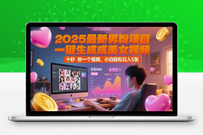 2025最新男粉项目，一键生成美女视频，日引600+色粉 十秒一个视频，小白轻松日入500⭐2025最新男粉项目，一键生成美女视频，日引600+色粉 十秒一个视频，小白轻松日入5张【揭秘】