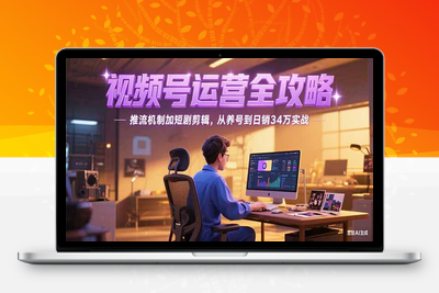 1467505_视频号直播_46⭐2025视频号运营全攻略，推流机制加短剧剪辑，从养号到日销34万实战