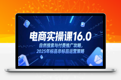 淘宝电商运营课16.0，自然搜索与付费推广攻略，2025年标品非标品运营策略