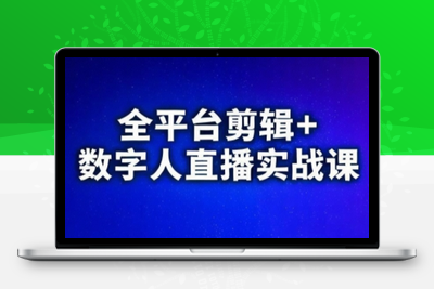 视频号、快手、抖音全平台剪辑+数字人直播实战课(更新6月)​