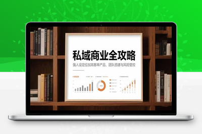 私域商业全攻略，强人设定位加高客单产品，团队搭建与风险管控