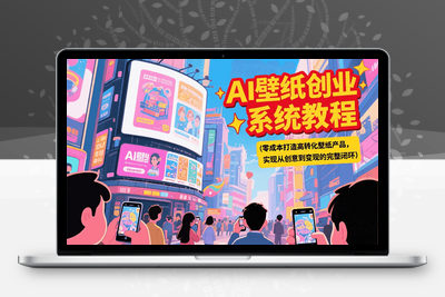 2025-07-07-AI壁纸赛道系统课⭐AI壁纸创业系统教程，零成本打造高转化壁纸产品，实现从创意到变现的完整闭环