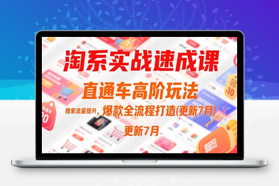 淘系运营21天速成班⭐淘系实战速成课，直通车高阶玩法，搜索流量提升，爆款全流程打造(更新7月