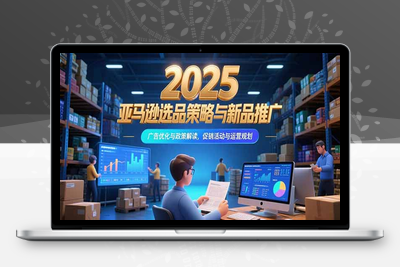 2025亚马逊选品策略与新品推广，广告优化与政策解读，促销活动与运营规划