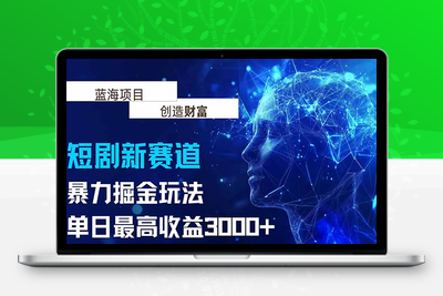 抖音新赛道，暴力掘金玩法，单日收益最高3000+