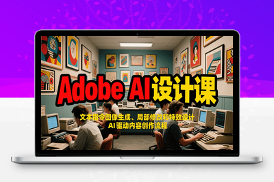 2025-07-24-Adobe AI设计课⭐Adobe AI设计课：文本指令图像生成、局部修改和特效设计，AI驱动内容创作流程