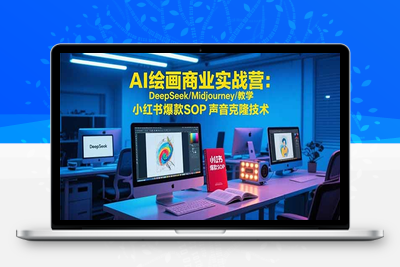 AI绘画商业实战营：DeepSeek/Midjourney/教学 小红书爆款SOP 声音克隆技术