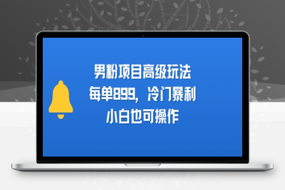 377-20250727-男粉项目高级玩法，每单899，冷门暴利，小白也可操作
