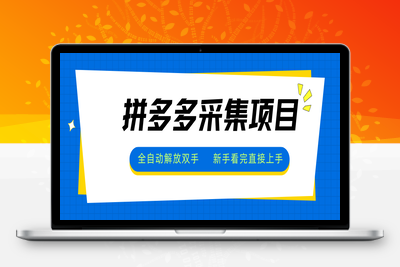 拼多多采集项目全自动玩法，新手小白一天轻松500+⭐拼多多采集项目，全自动解放双手，单号日入30+