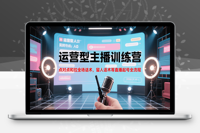 2025-03-18-久久疯牛·打造运营型主播2025⭐运营型主播训练营，点对点和拉全场话术，留人话术等直播起号全流程(更新7月)