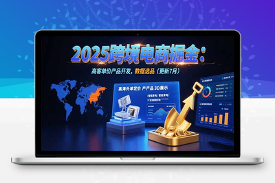 2025跨境电商掘金：蓝海市场定位，高客单价产品开发，数据选品(更新7月