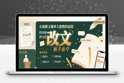 427-20250730-小说推文爆单大佬教你最简单的改文方法实操课，新手必学