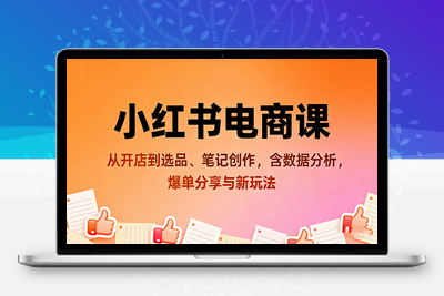 菲菲老师·小红书电商玩法⭐小红书电商课：从开店到选品、笔记创作，含数据分析，爆单分享与新玩法
