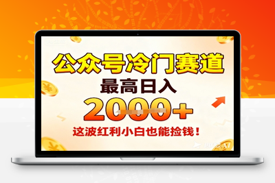 070-20251107-公众号冷门赛道，最高日入1k+，这波红利小白也能捡钱！