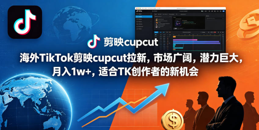 164-20260513-海外TikTok剪映cupcut拉新，市场广阔，潜力巨大，月入1w+，适合TK创作者的新机会