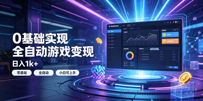 全自动游戏搬砖躺赚：全天零人工，日入几百元，可放大！(1)⭐0基础实现全自动游戏变现，日入1k+，小白直接上手搞钱！【揭秘】